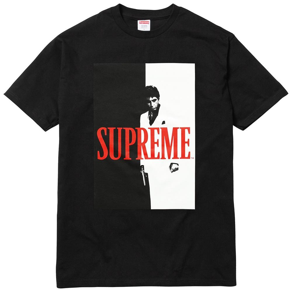 black on black supreme shirt