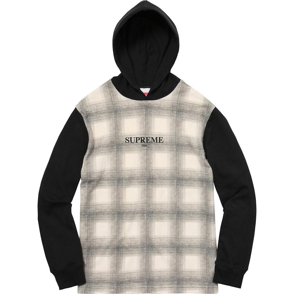 supreme plaid hoodie