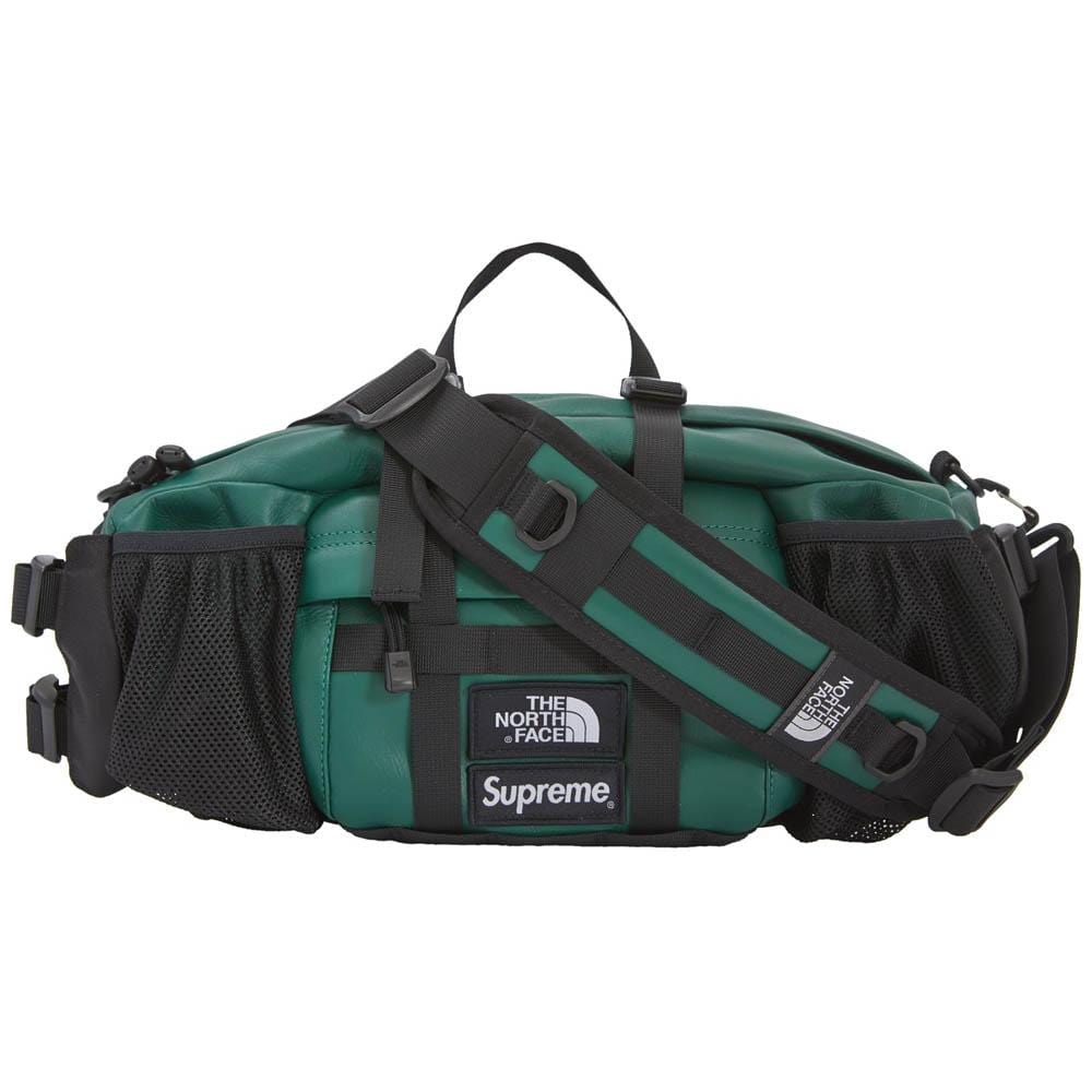 Supreme The North Face Leather Mountain Waist Bag Dark ...