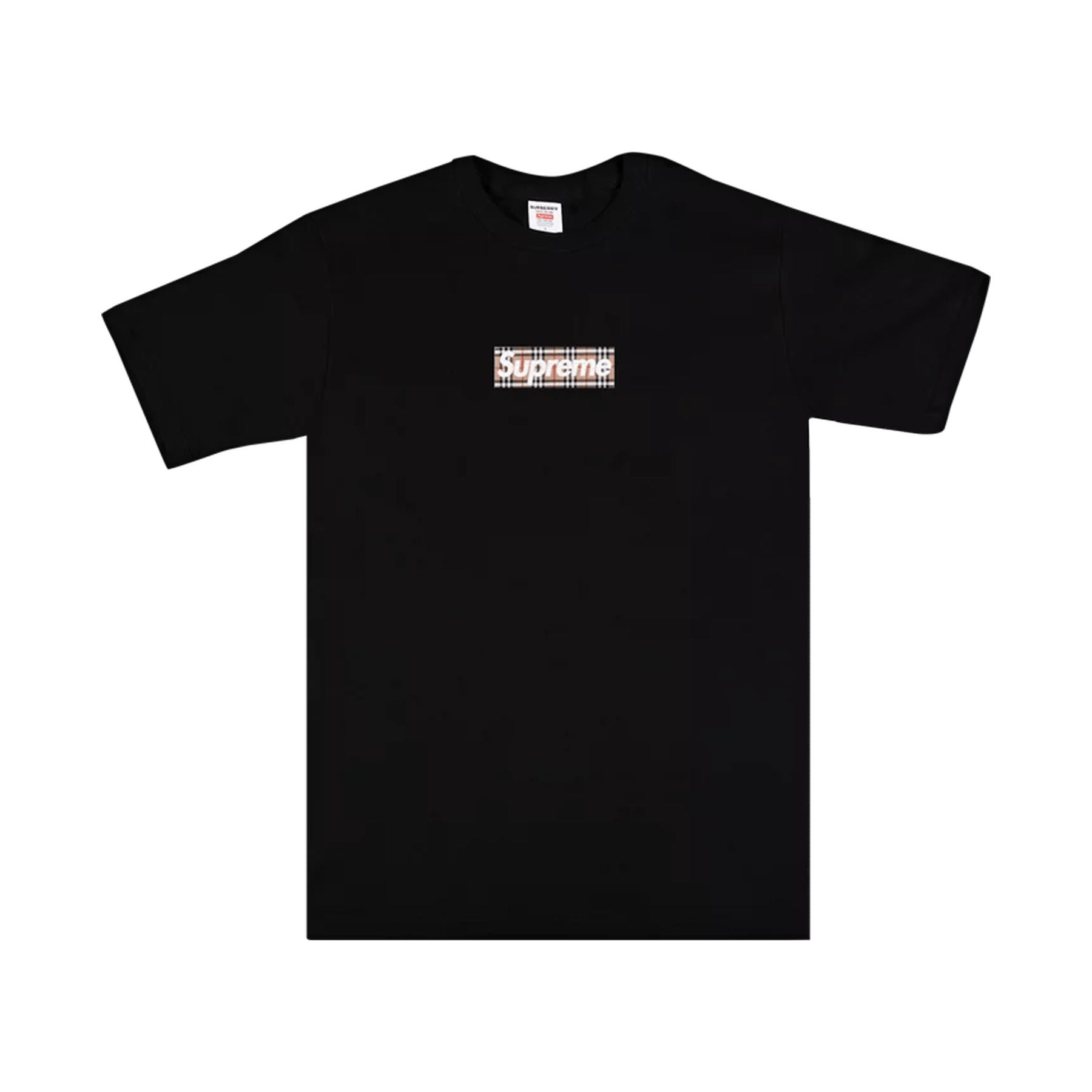 Supreme x Burberry Box Logo Tee 'Black' — Kick Game