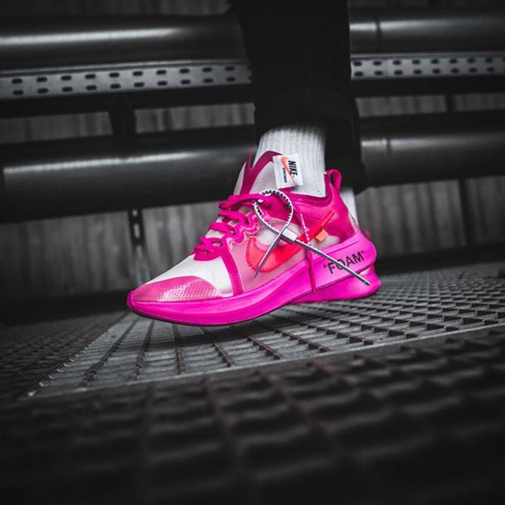 nike zoom fly off white pink sizing