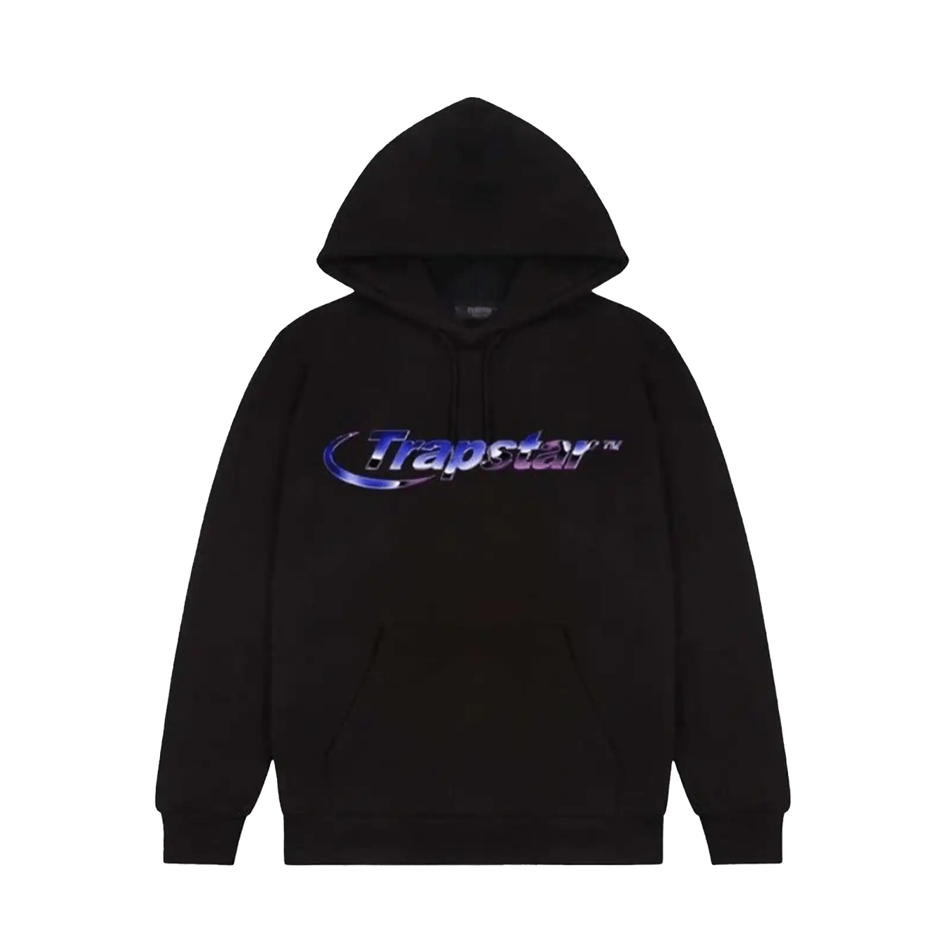 Trapstar Liquid Chrome Hyperdrive Hoodie - Black — Kick Game