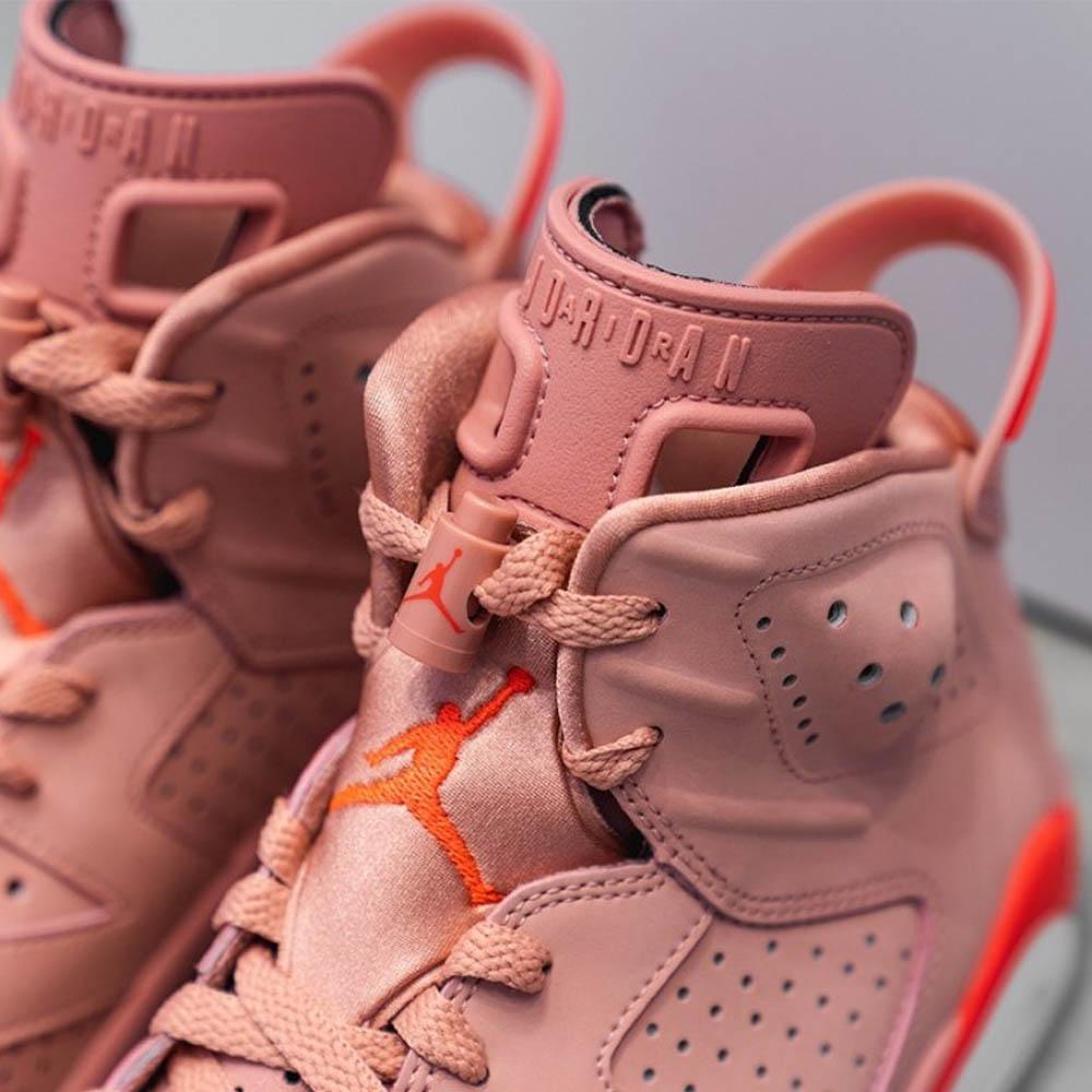 aleali may air jordan 6 rust pink