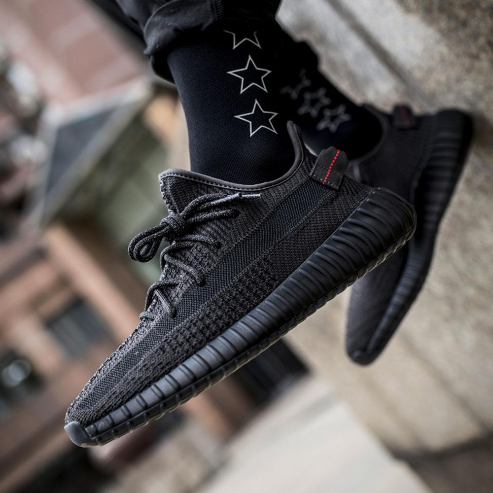 adidas Yeezy Boost 350 V2 Static Black Non-Reflective – Kick Game