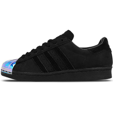 adidas originals superstar 80s black metal toe cap trainers