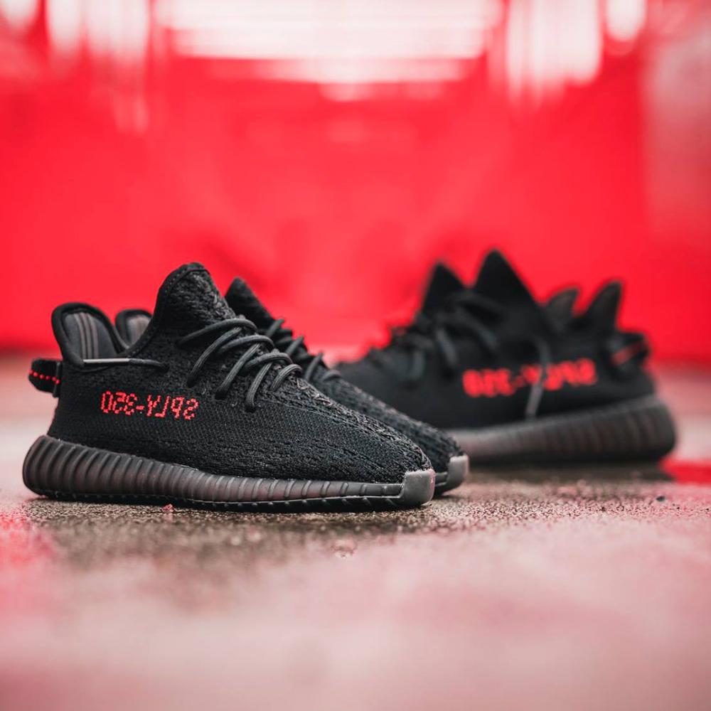 yeezy boost 350 black and red