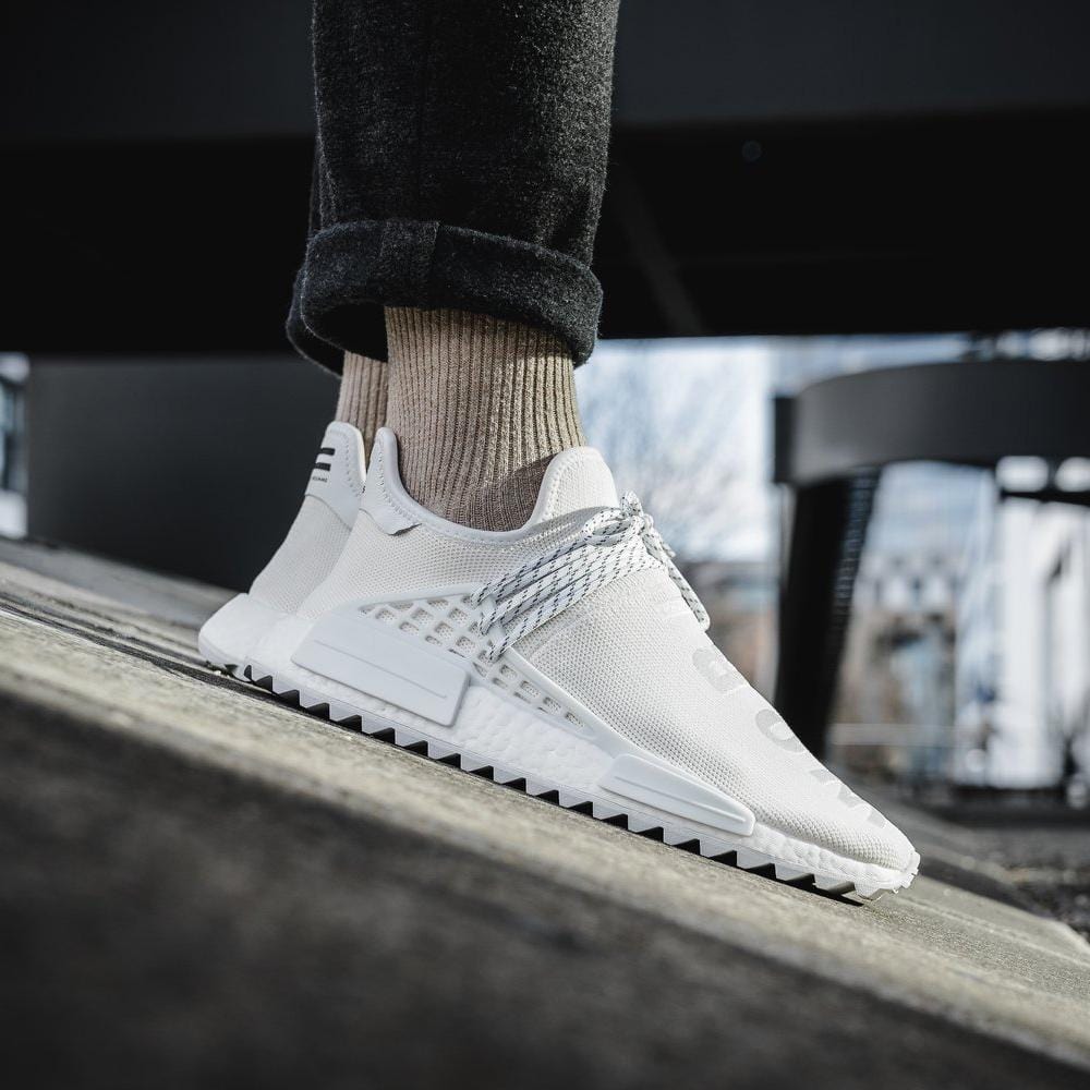 human race blank canvas on feet