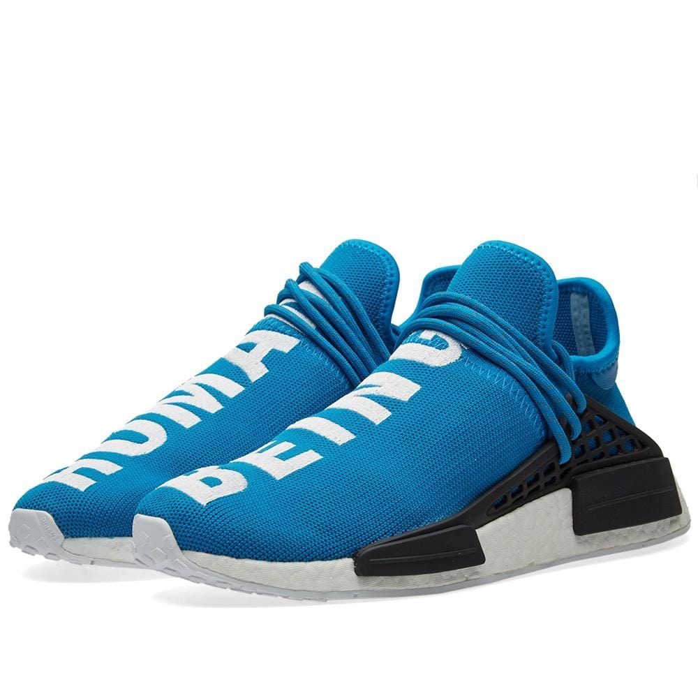 human race blue and white