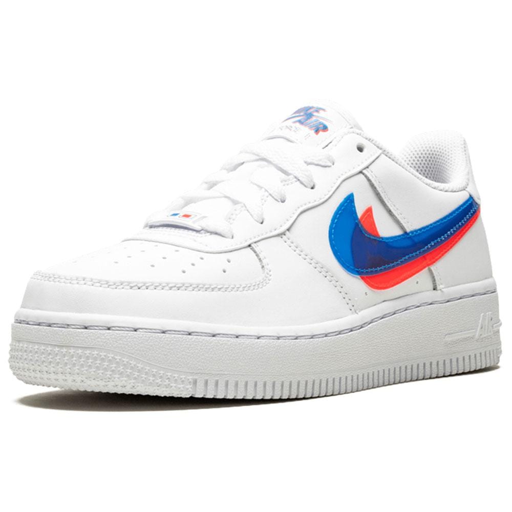 air force 1 blue and red tick