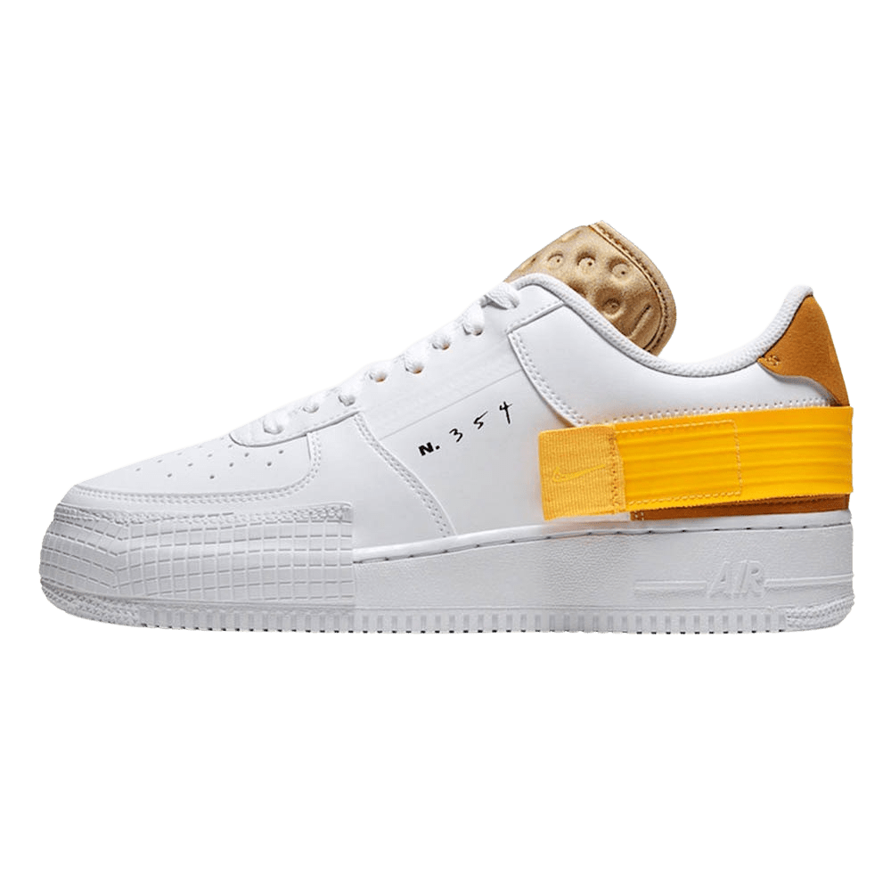 Nike Air Force 1 Type White Gold — Kick Game