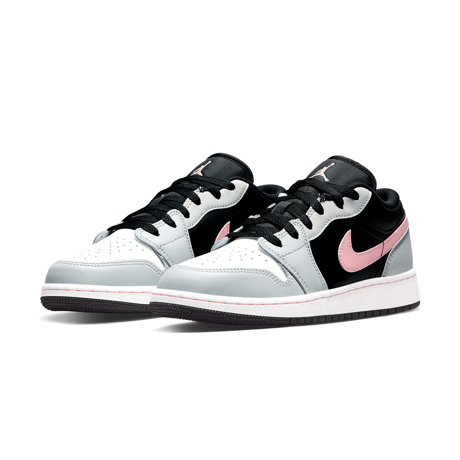 Air Jordan 1 Low GS 'Grey Fog Bleached Coral'