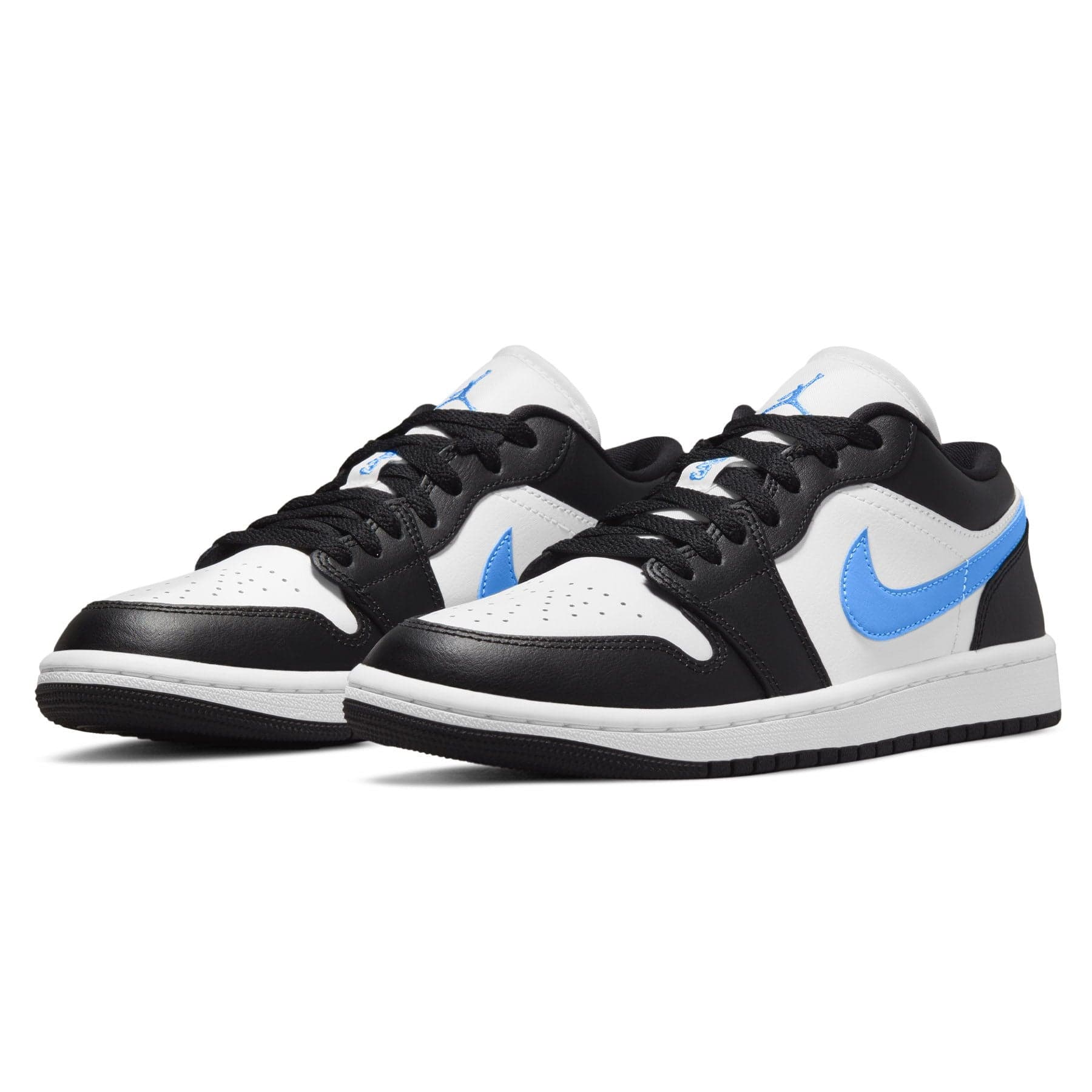 blue and black low jordan 1