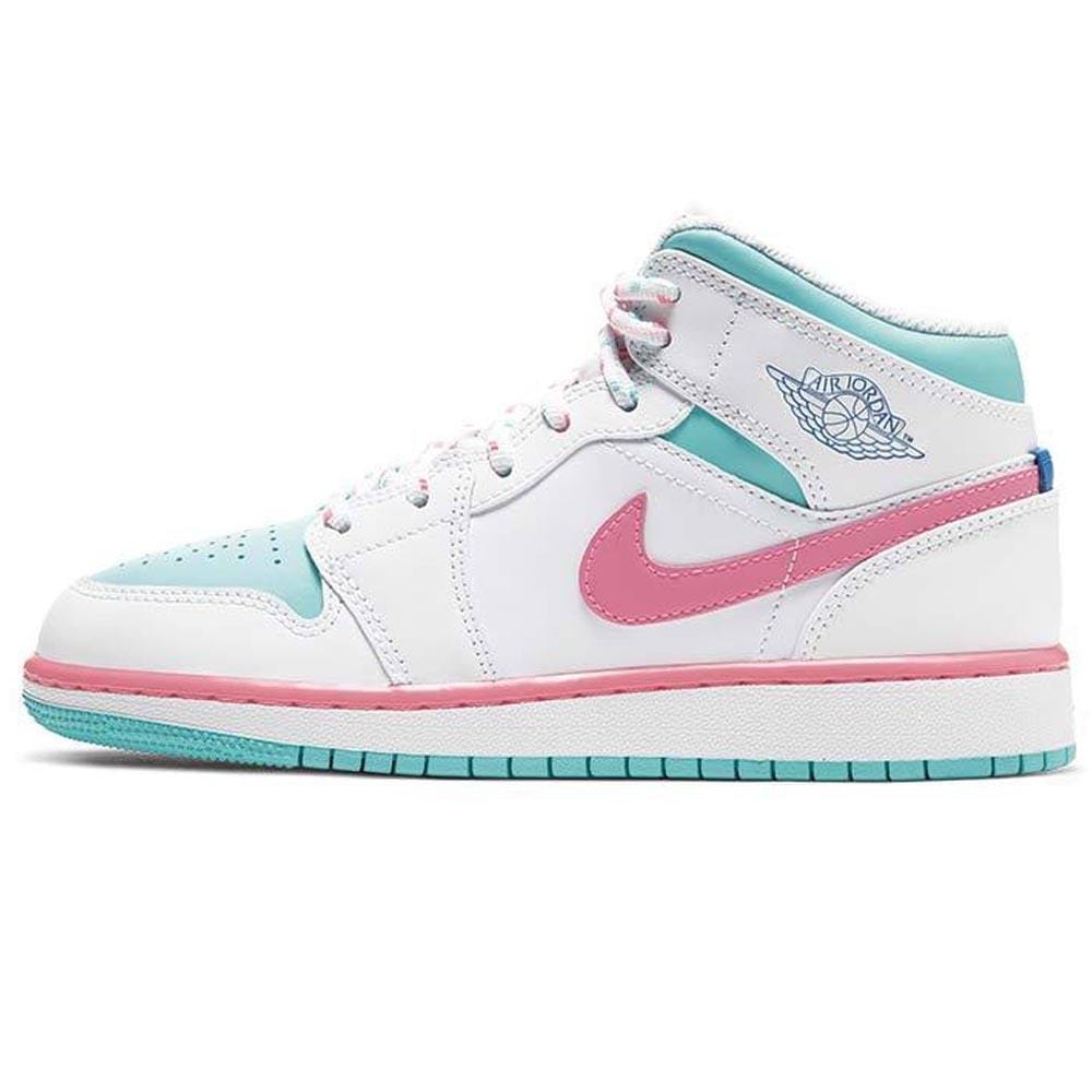 turquoise and pink jordans