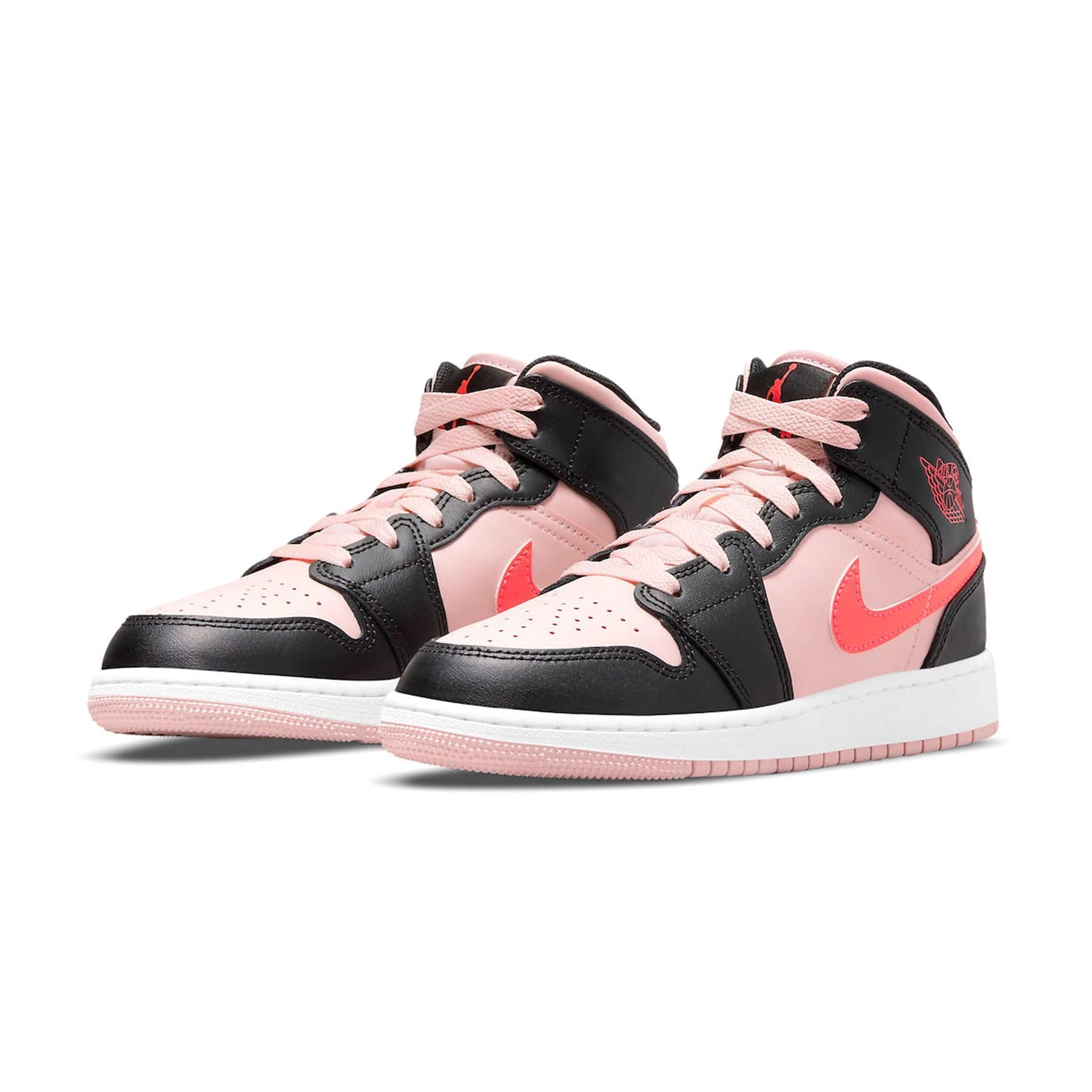 Air Jordan 1 Mid GS Black Pink Crimson