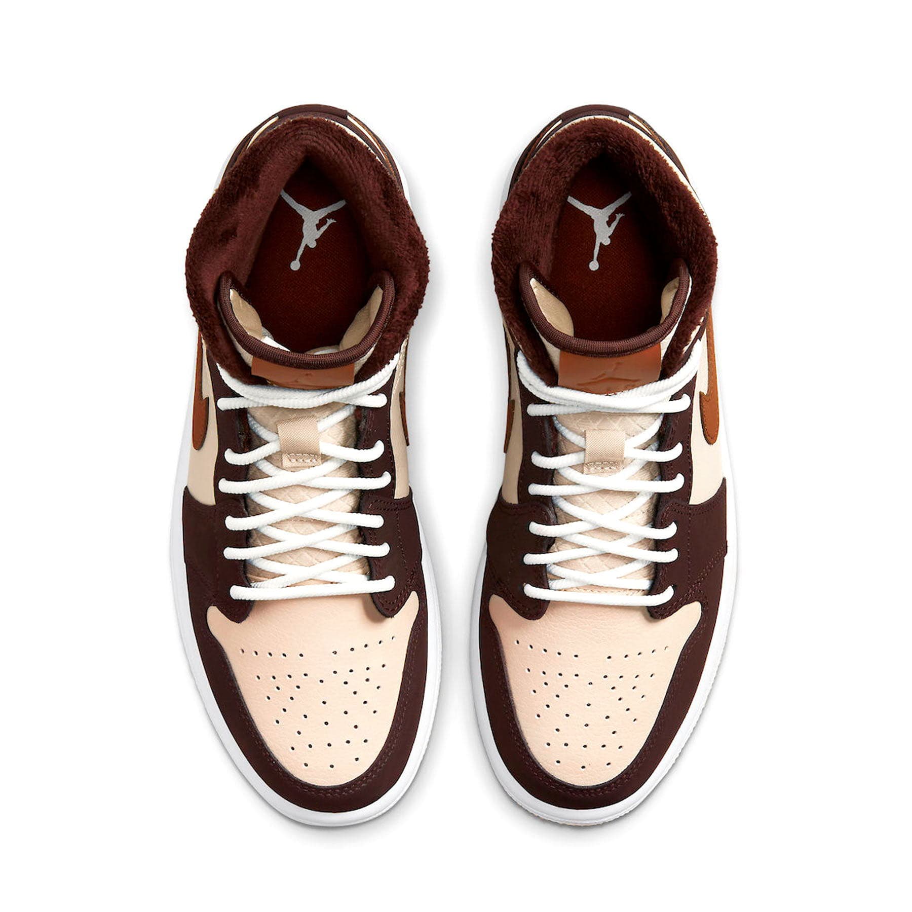 brown & cream air jordan 1 mids