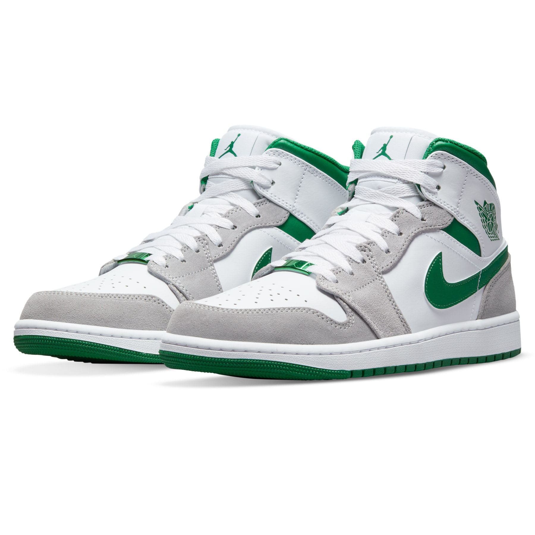 grey and green jordan 1