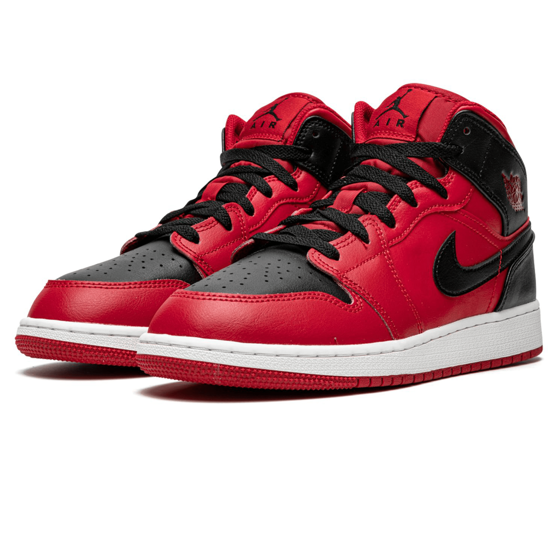 Air Jordan 1 Mid GS 'Black Gym Red'