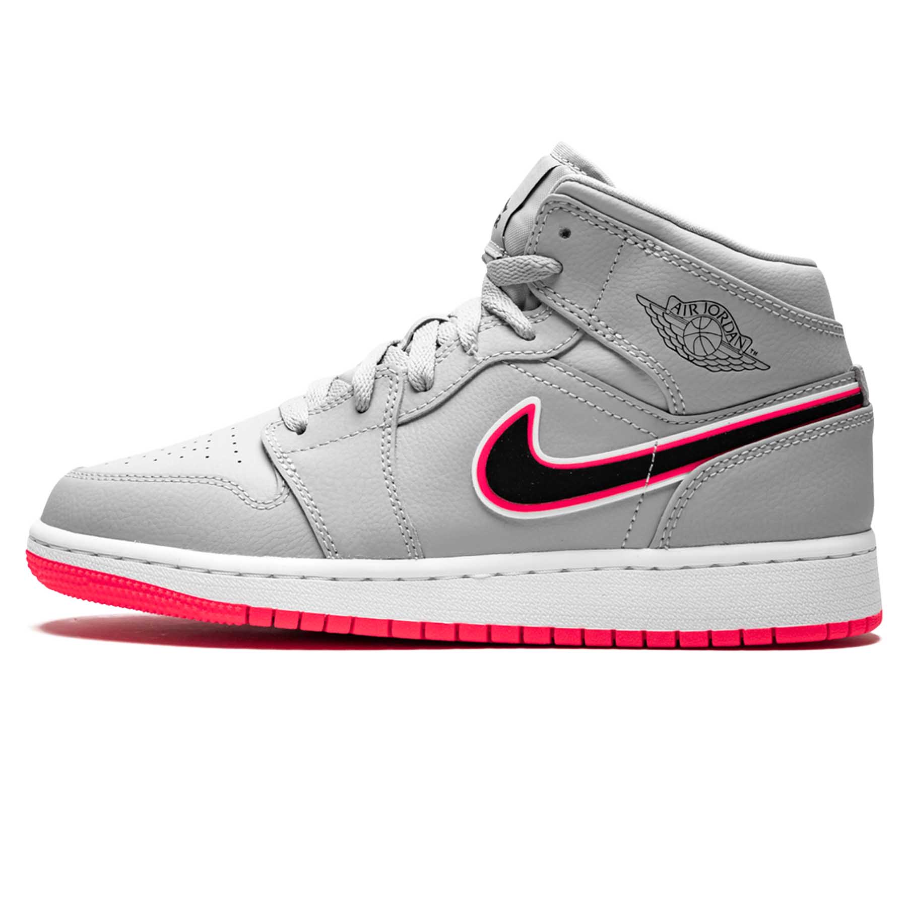 pink grey and white jordan 1