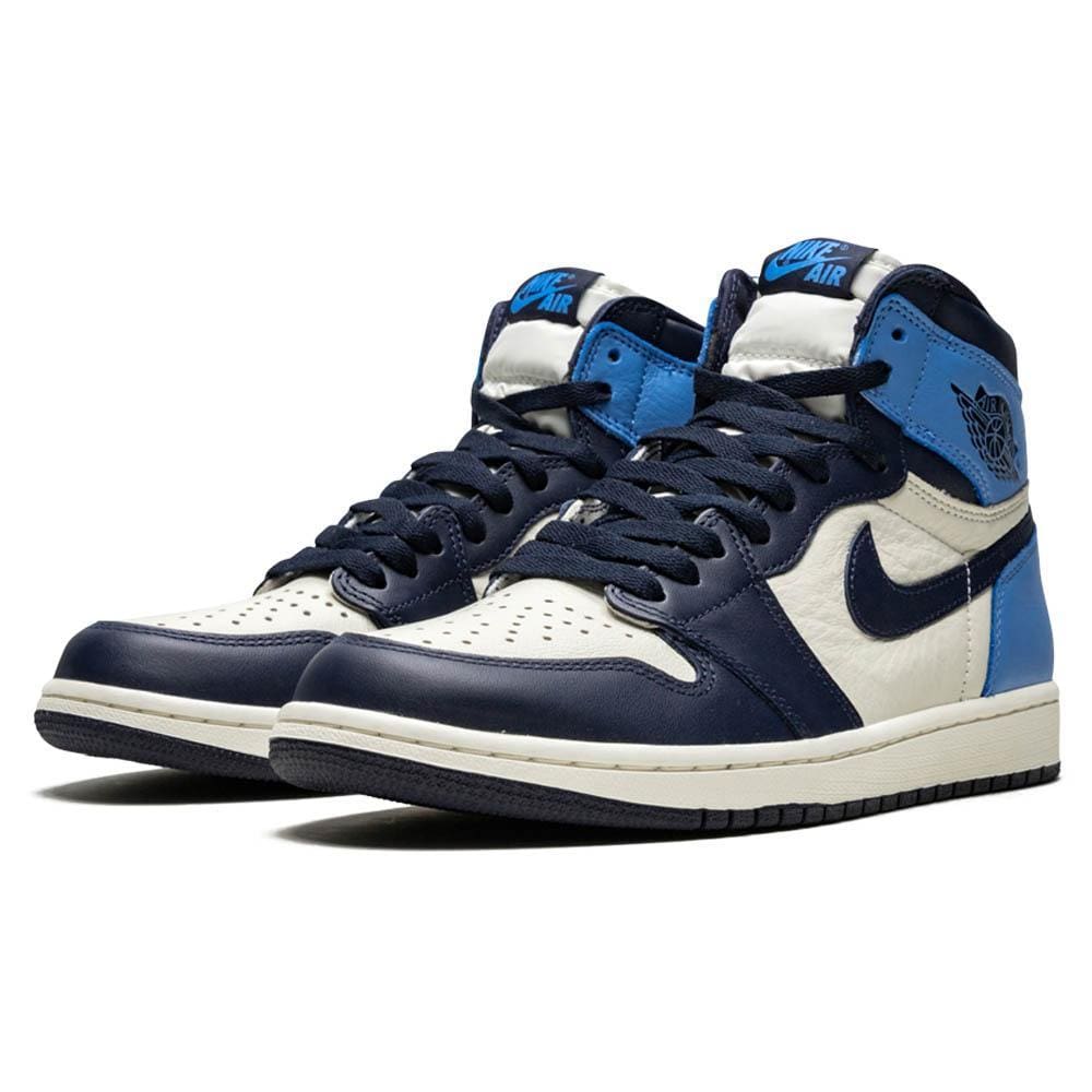 jordan 1 retro high obsidian unc kids