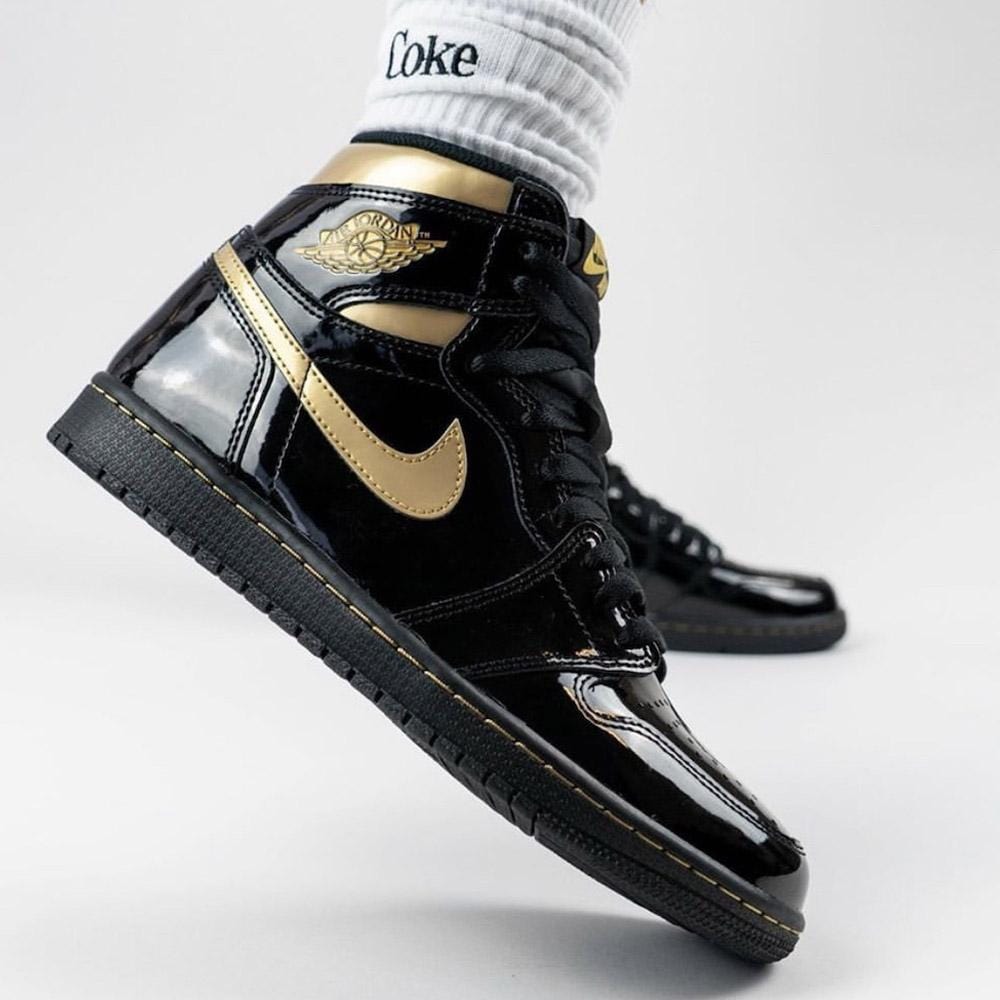 jordan 1 high black and gold