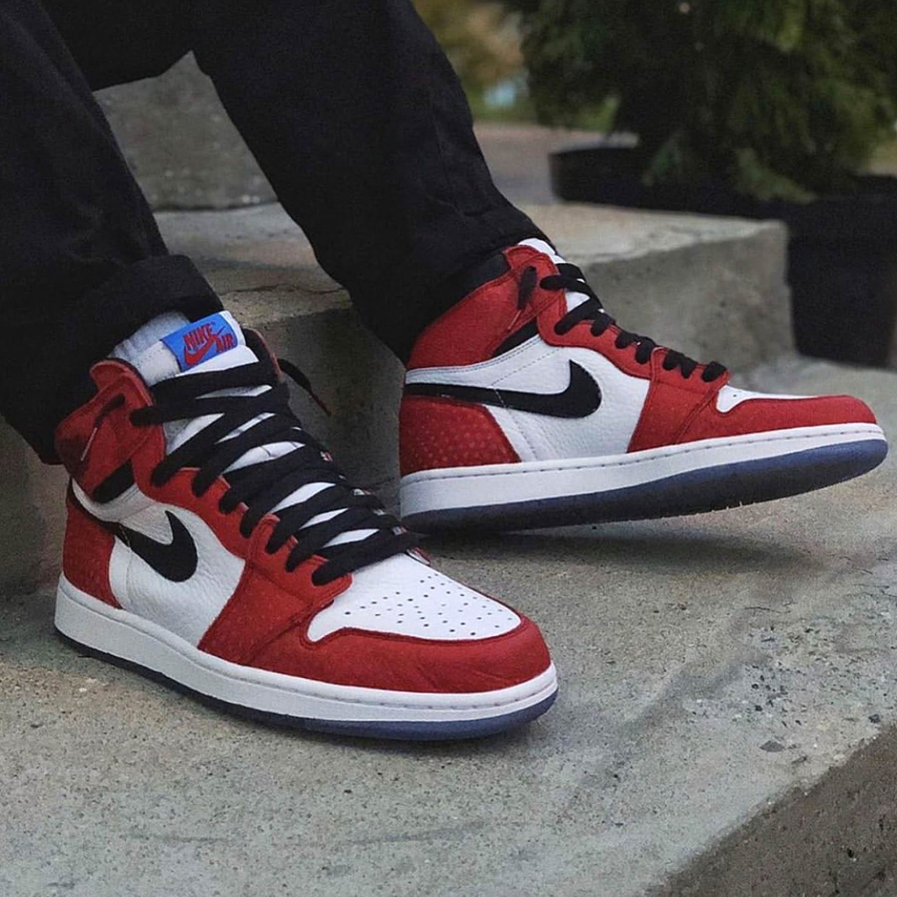 jordan 1 spider man origin