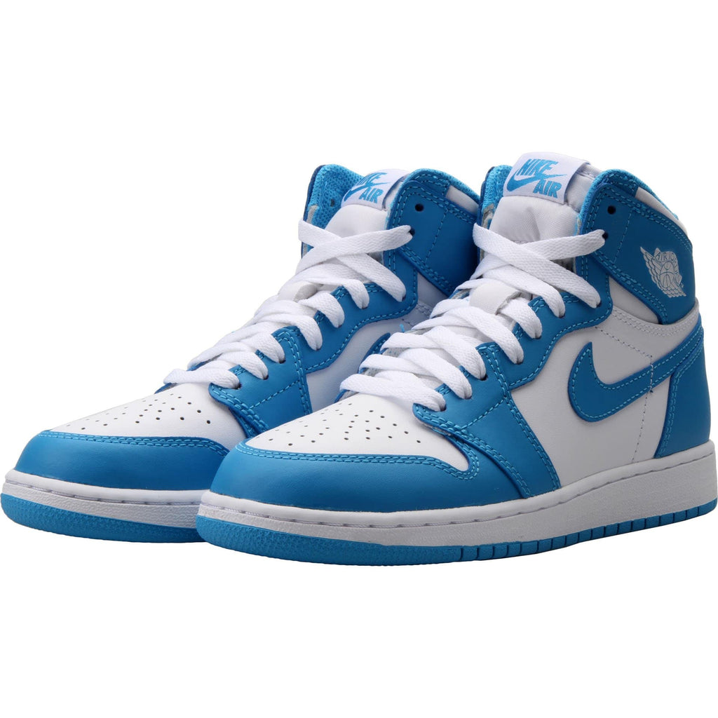 Air Jordan 1 Retro High OG Grade School (White-Powder Blue) – Kick Game