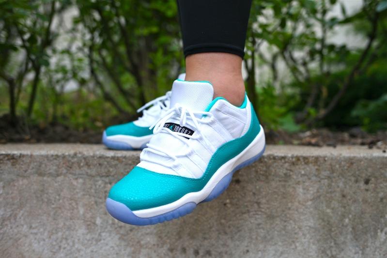 Air Jordan 11 Low GS Aqua Safari