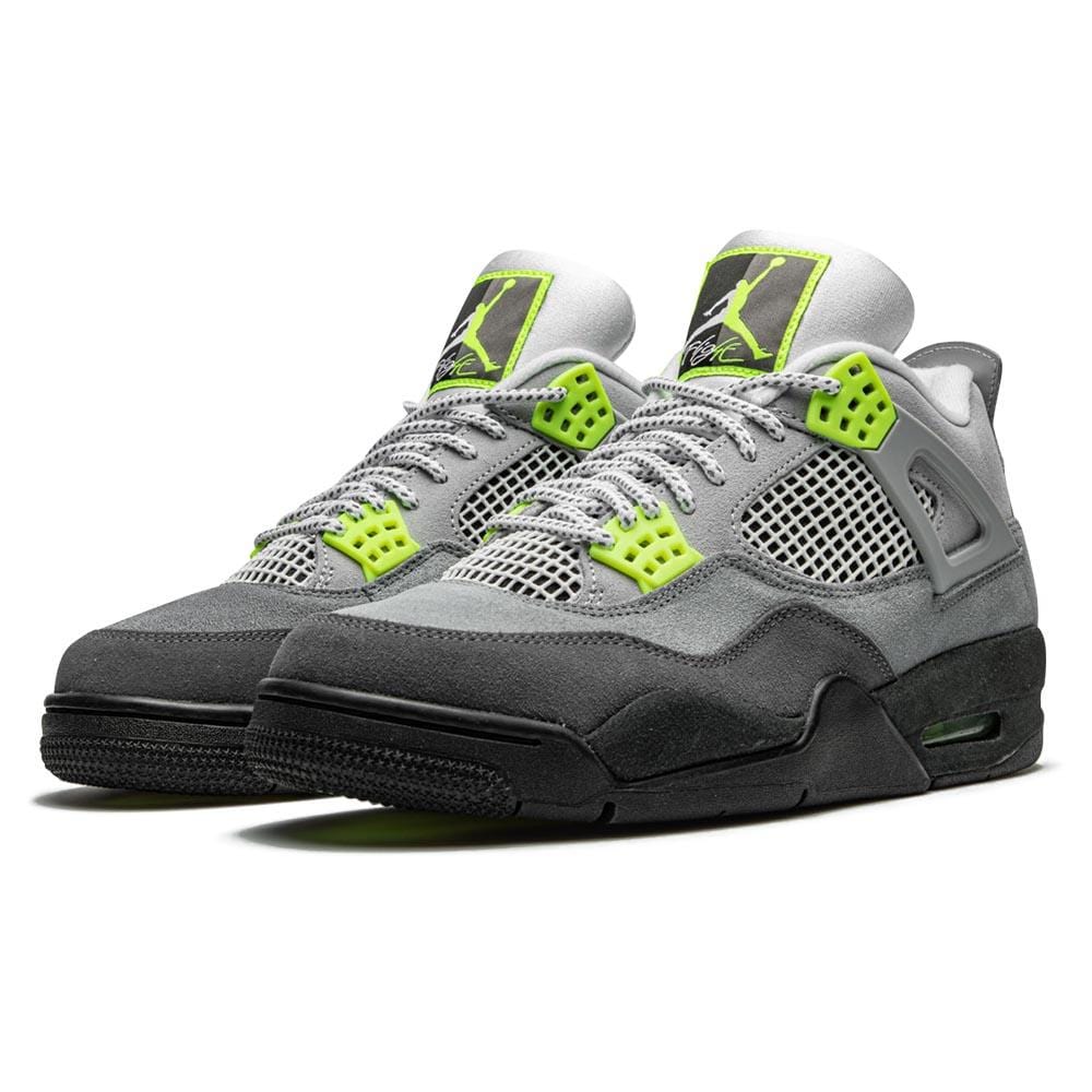 air jordan retro 4 grey and green