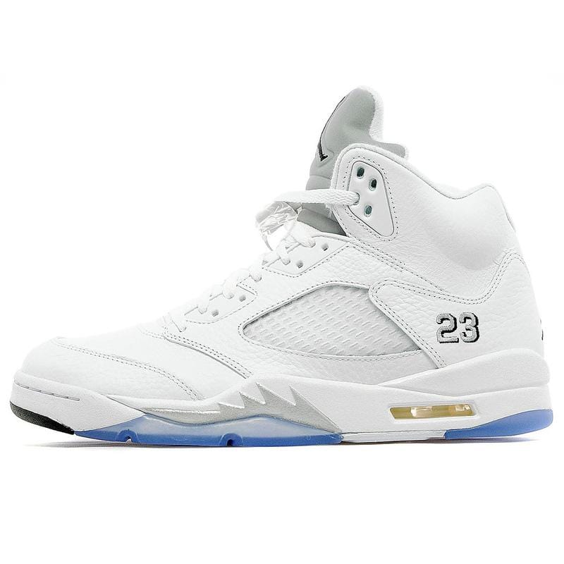 Air Jordan 5 Retro White-Metallic Silver