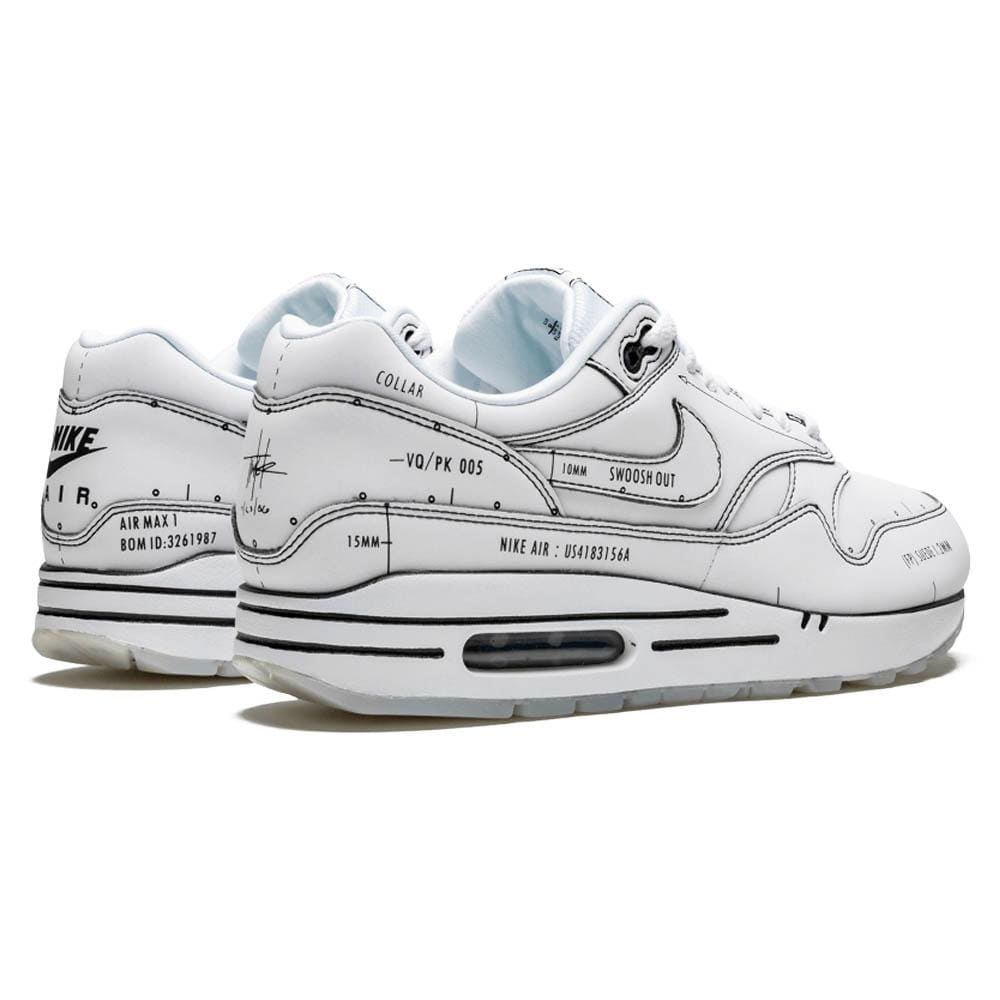 air max 1 schematic white