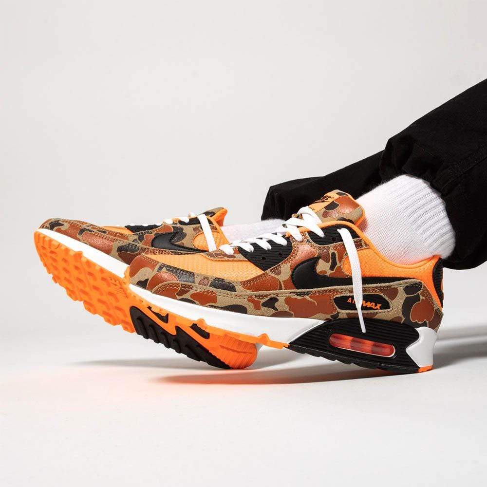 orange and camo air max