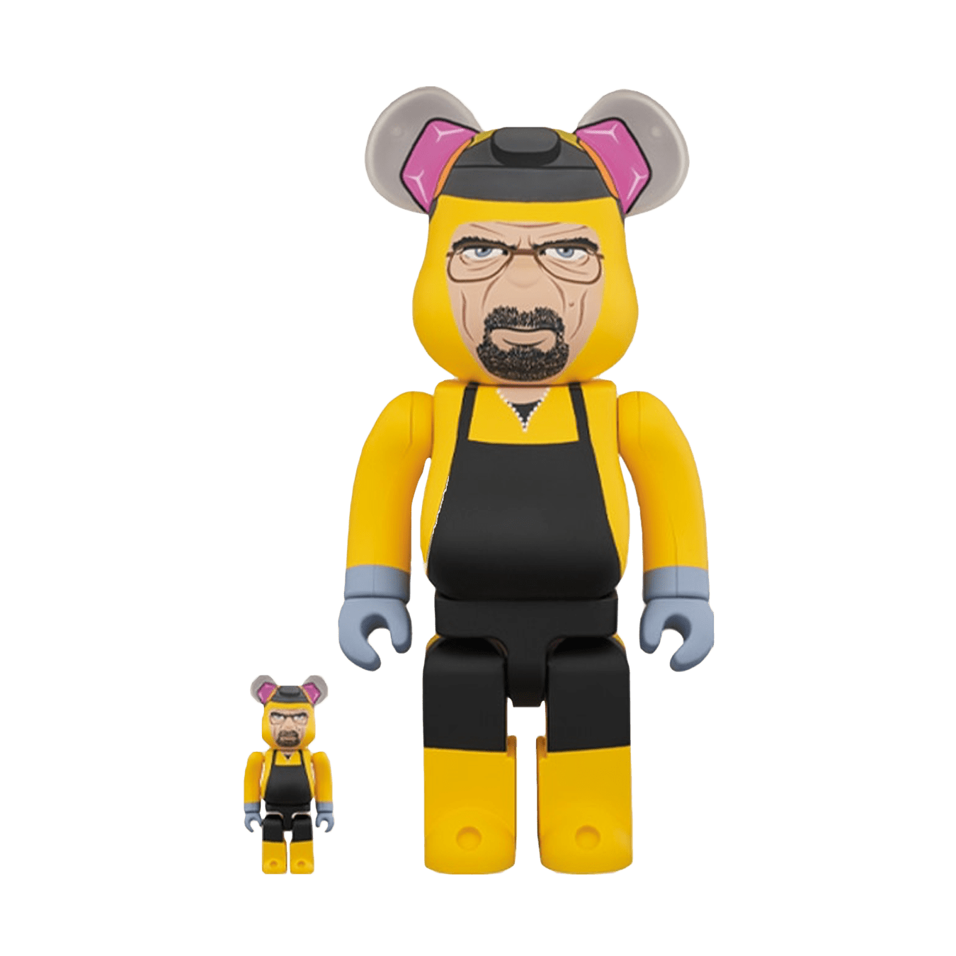 Bearbrick Breaking Bad Walter White (Chemical Protective Clothing Ver.) 100% & 400% Set