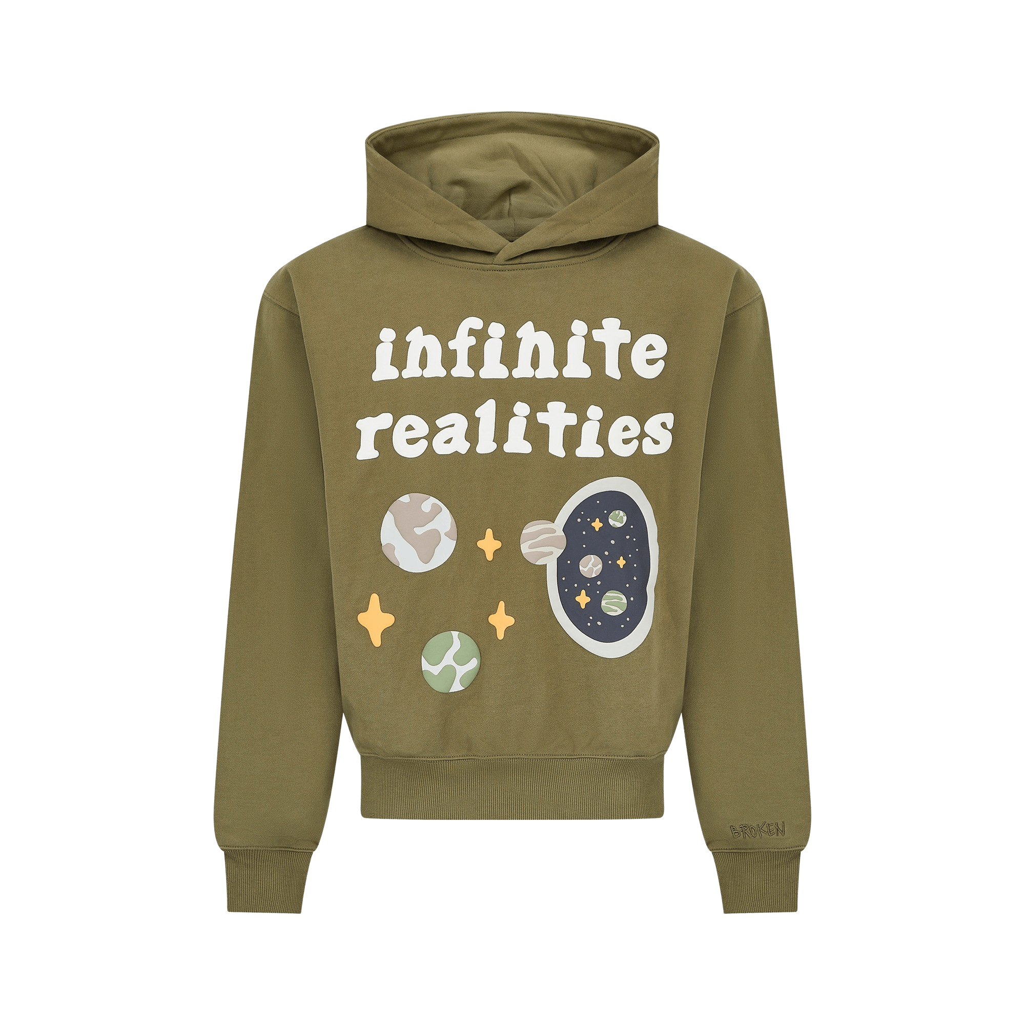 Broken Planet Hoodie x KG 'Olive Green'