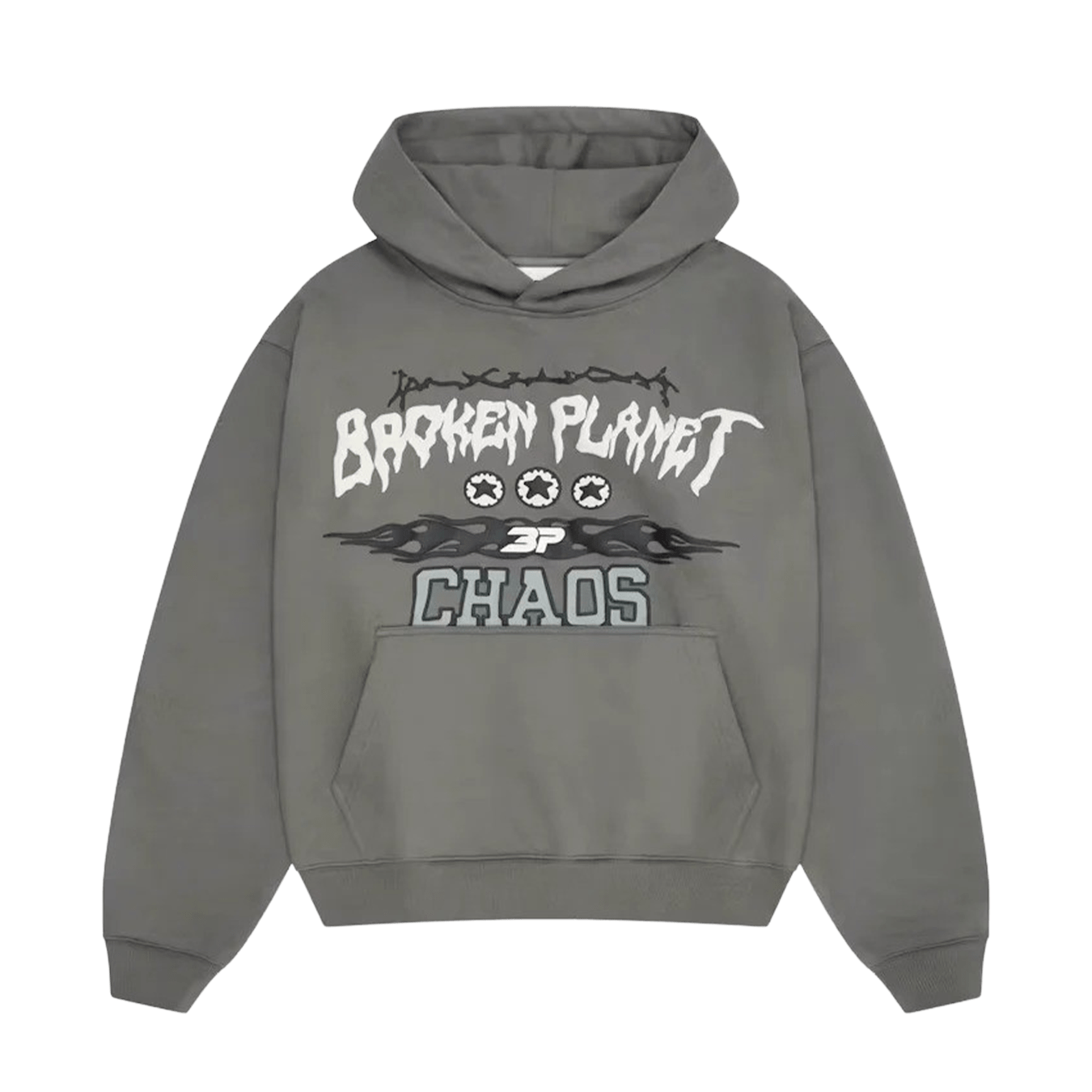 Broken Planet Market Hoodie 'Chaos' - Gunmetal Grey