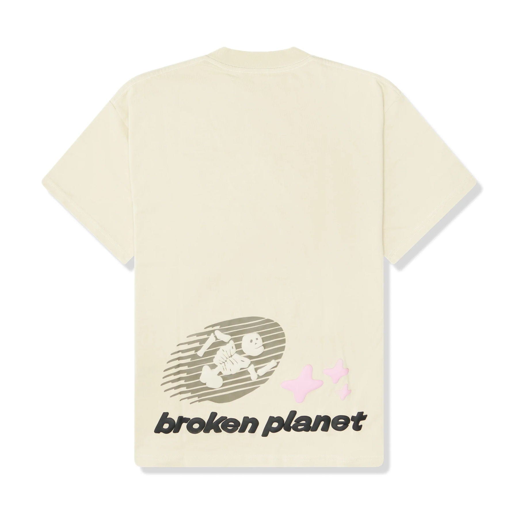 Broken Planet Market T-Shirt 'Cosmic Speed' - Bone White