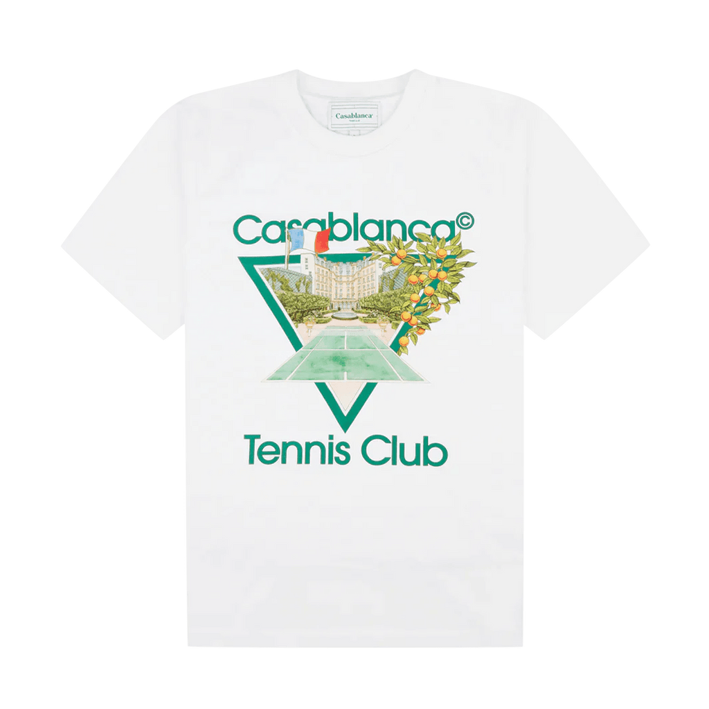 Casablanca White Tennis Club Icon T-Shirt — Kick Game