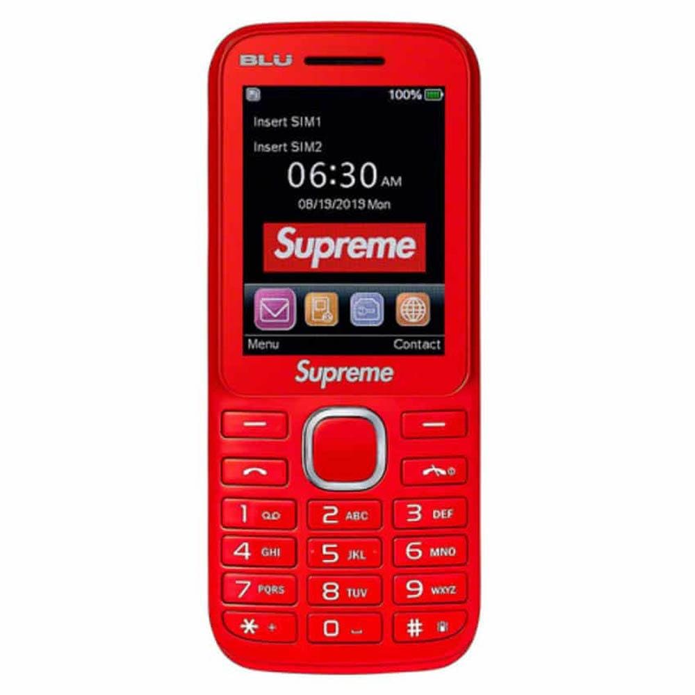 Supreme BLU Burner Phoneシュプリーム携帯電話 赤-silversky ...