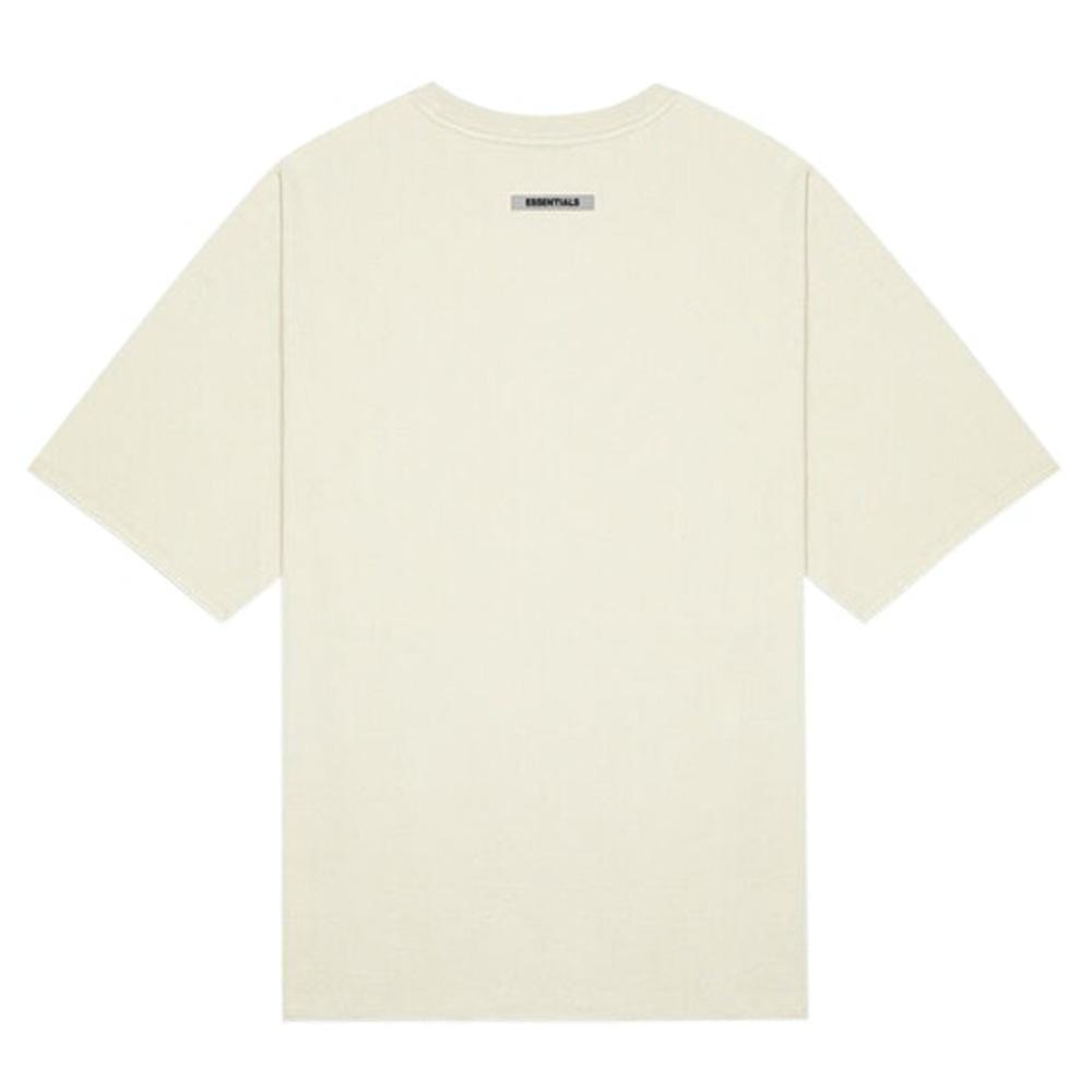 FEAR OF GOD ESSENTIALS 3D Silicon Applique Boxy T-Shirt Buttercream