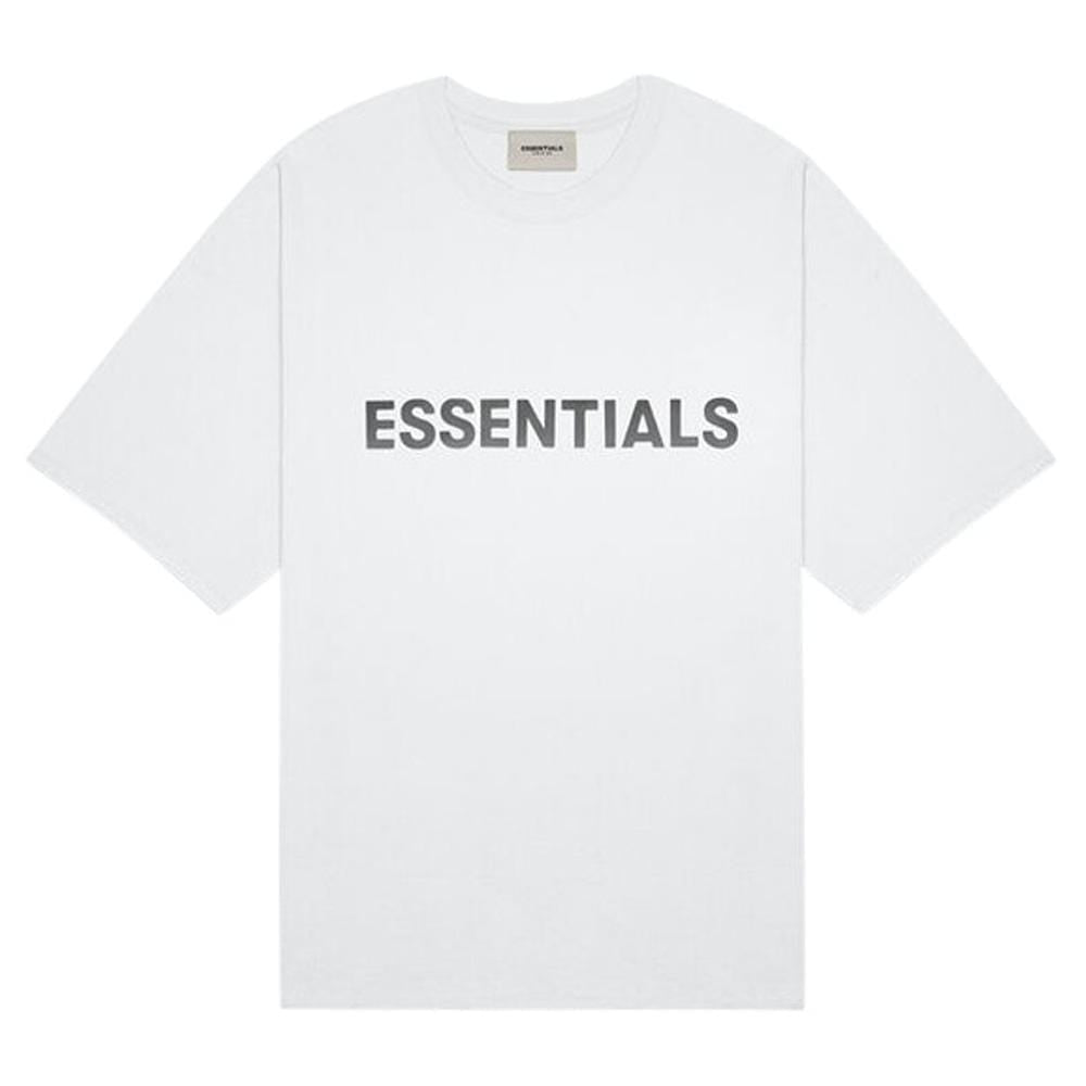 FEAR OF GOD ESSENTIALS 3D Silicon Applique Boxy T-Shirt White