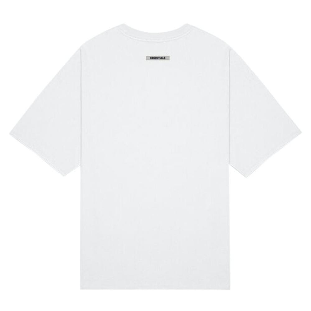 FEAR OF GOD ESSENTIALS 3D Silicon Applique Boxy T-Shirt White