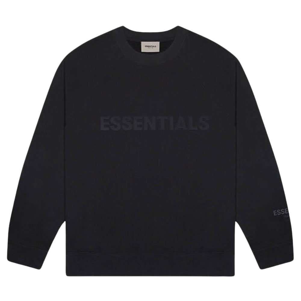 FEAR OF GOD ESSENTIALS 3D Silicon Applique Crewneck Dark Slate/Stretch Limo/Black