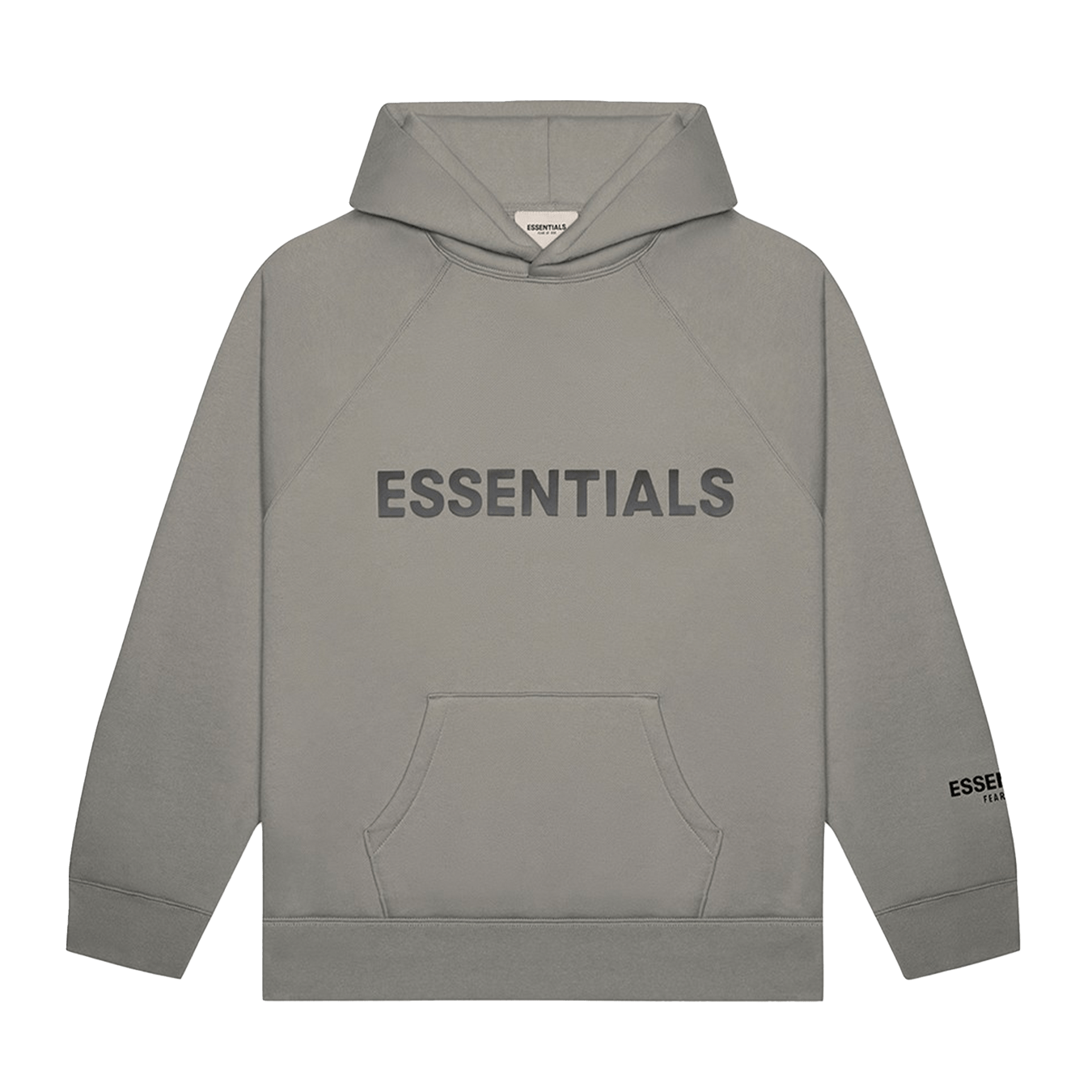 FEAR OF GOD ESSENTIALS Pullover Hoodie Applique Logo 'Cement'