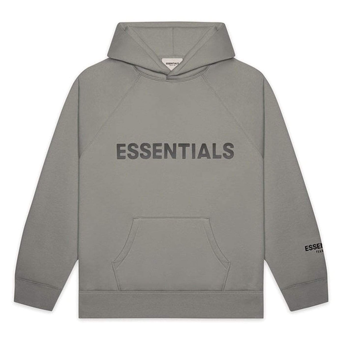 FEAR OF GOD ESSENTIALS Pullover Hoodie Applique Logo Cement — Kick Game