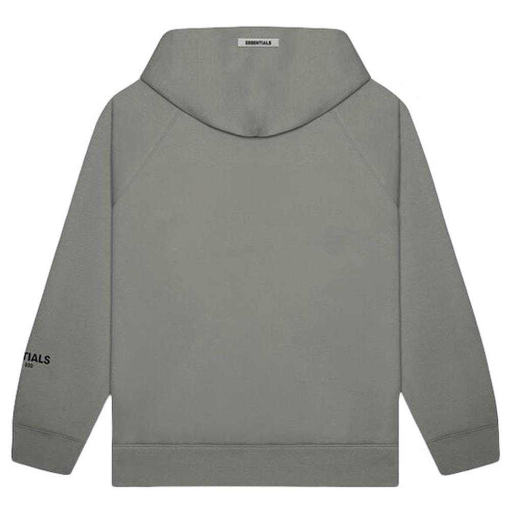 FEAR OF GOD ESSENTIALS 3D Silicon Applique Pullover Hoodie Gray Flannel/Charcoal