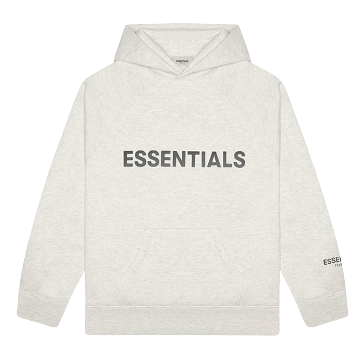 Fear of God Essentials 3D Silicon Applique Pullover Hoodie Gray
