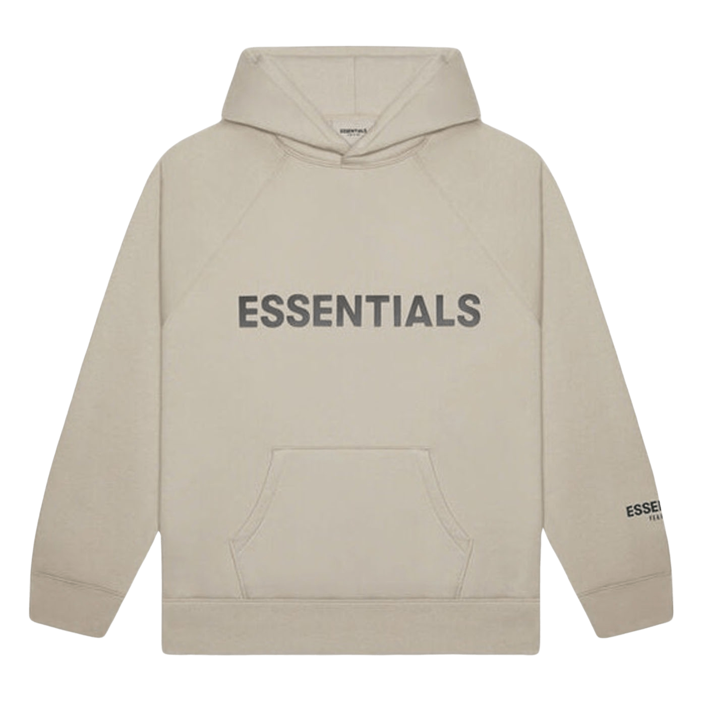 FEAR OF GOD ESSENTIALS 3D Silicon Applique Pullover Hoodie Olive/Khaki