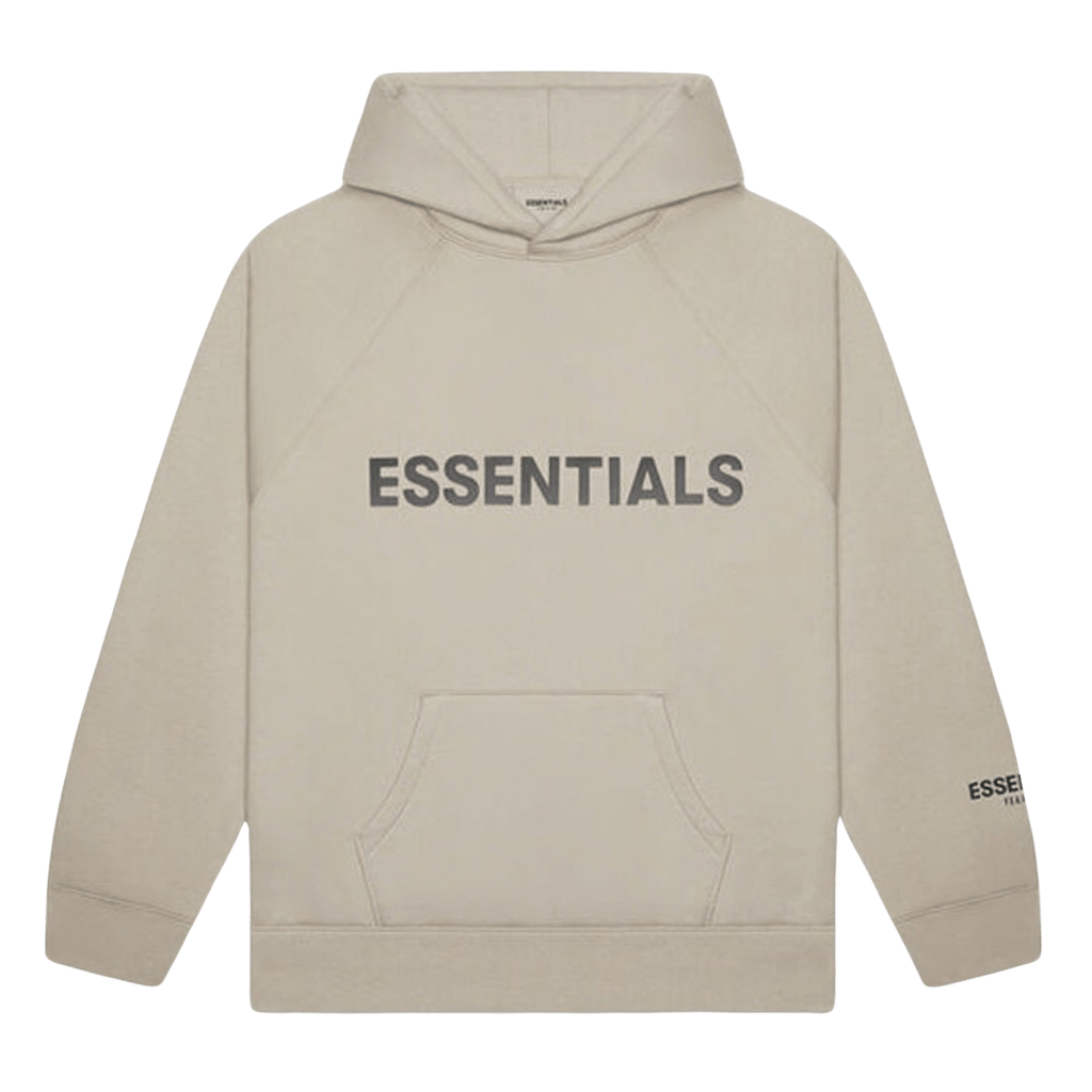FEAR OF GOD ESSENTIALS 3D Silicon Applique Pullover Hoodie Olive/Khaki ...