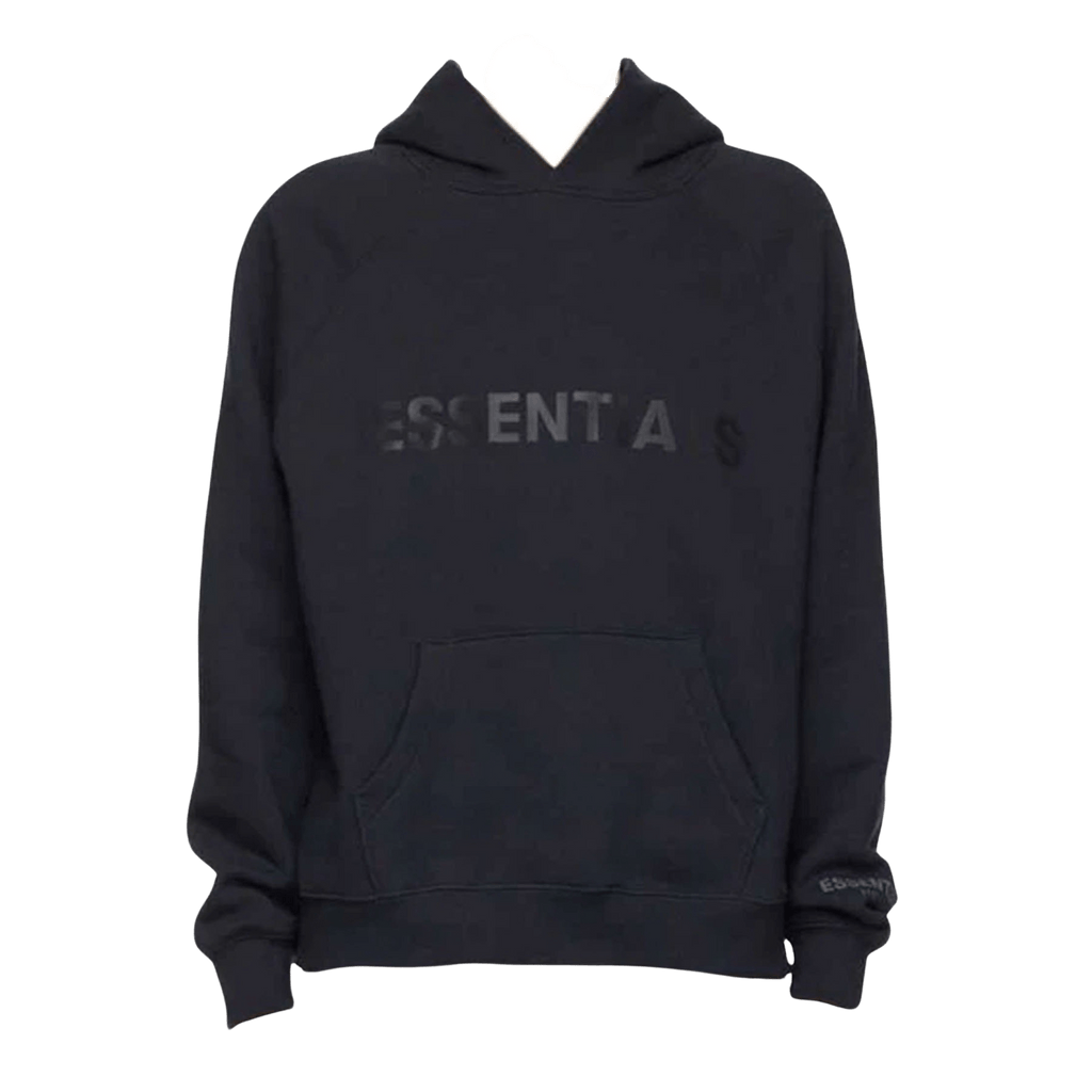 FEAR OF GOD ESSENTIALS x SSENSE Pullover Hoodie Applique Logo Dark Nav ...