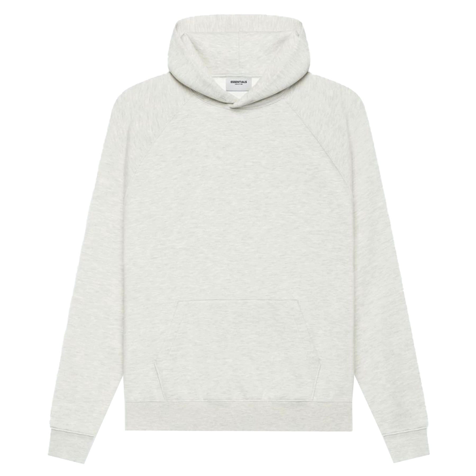 FEAR OF GOD ESSENTIALS Pullover Hoodie Light Heather Oatmeal — Kick Game
