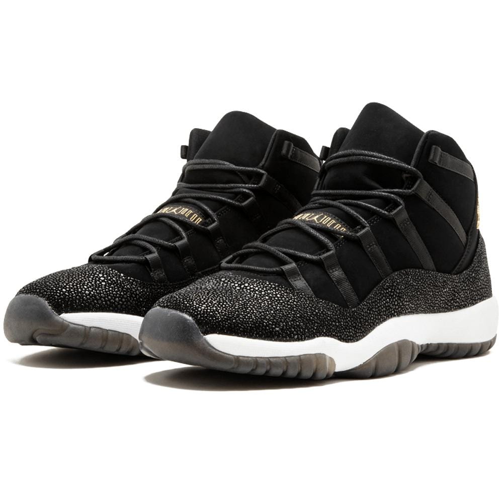 black and gold jordan 11 heiress